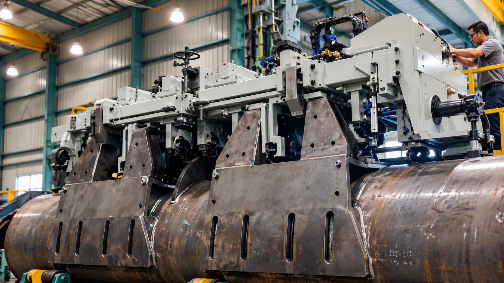 In LIne Broing Machinig Fixture For Buckets